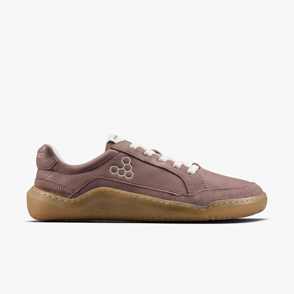 Vivobarefoot Womens Gobi II Premium Leather Sneaker in Twilight Mauve - Picture 8 of 14